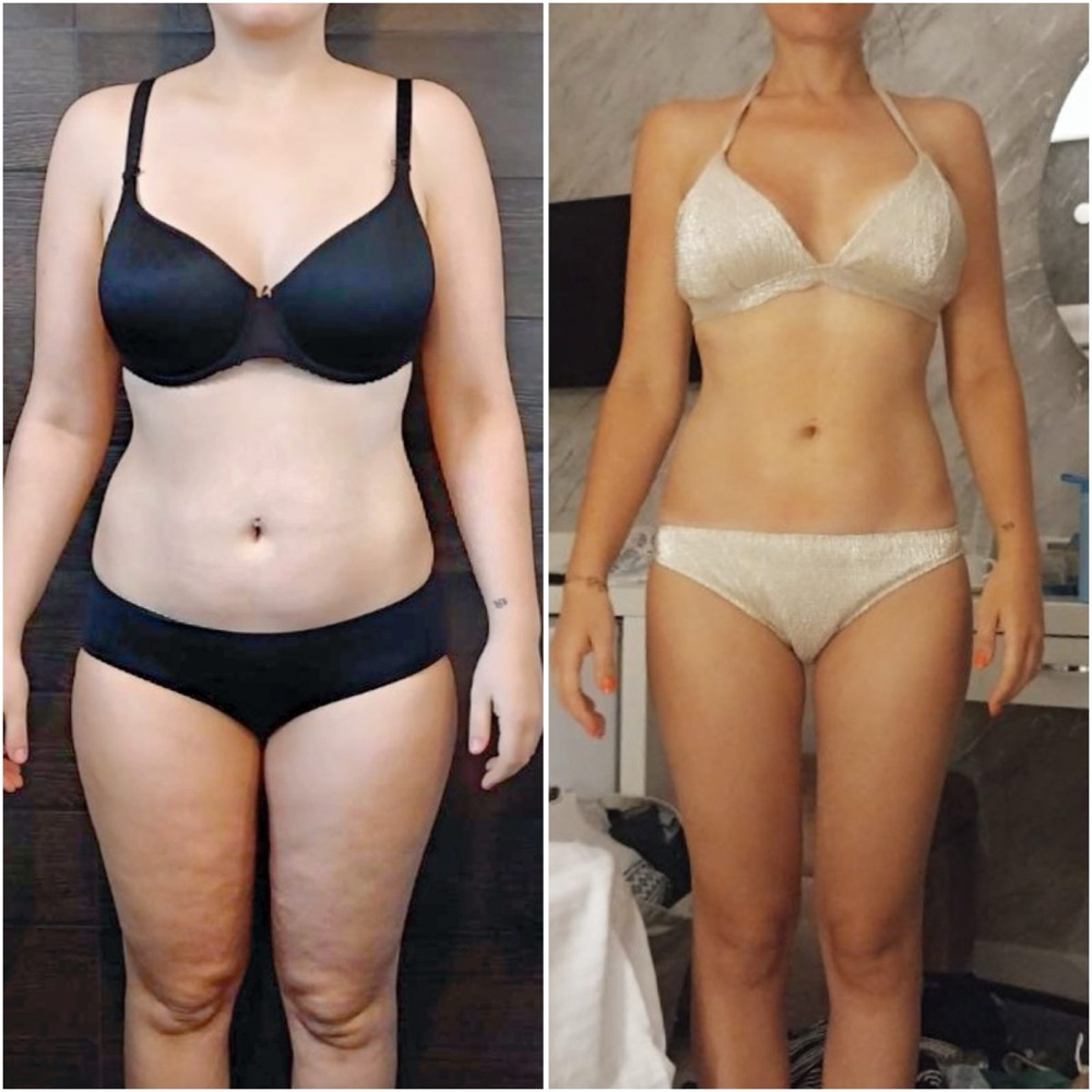 Before and after of a Fit By Charro client